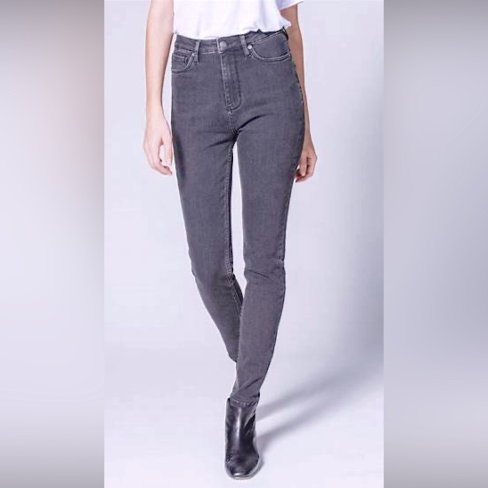 Dish-denim (du/er) high rise skinny jeans
